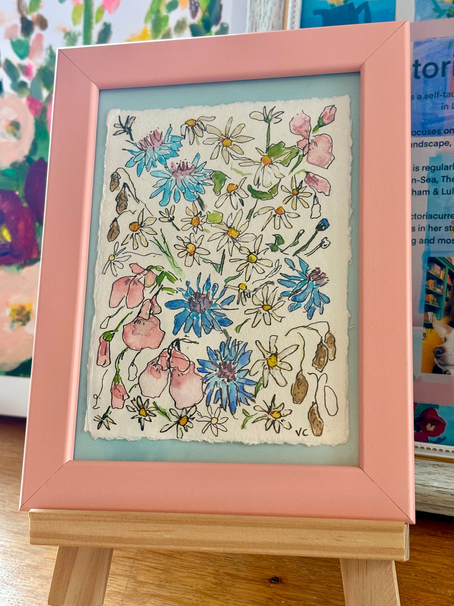 Study of an English Country Garden 2(4 1/2in x 6in) Original Artwork (unframed)