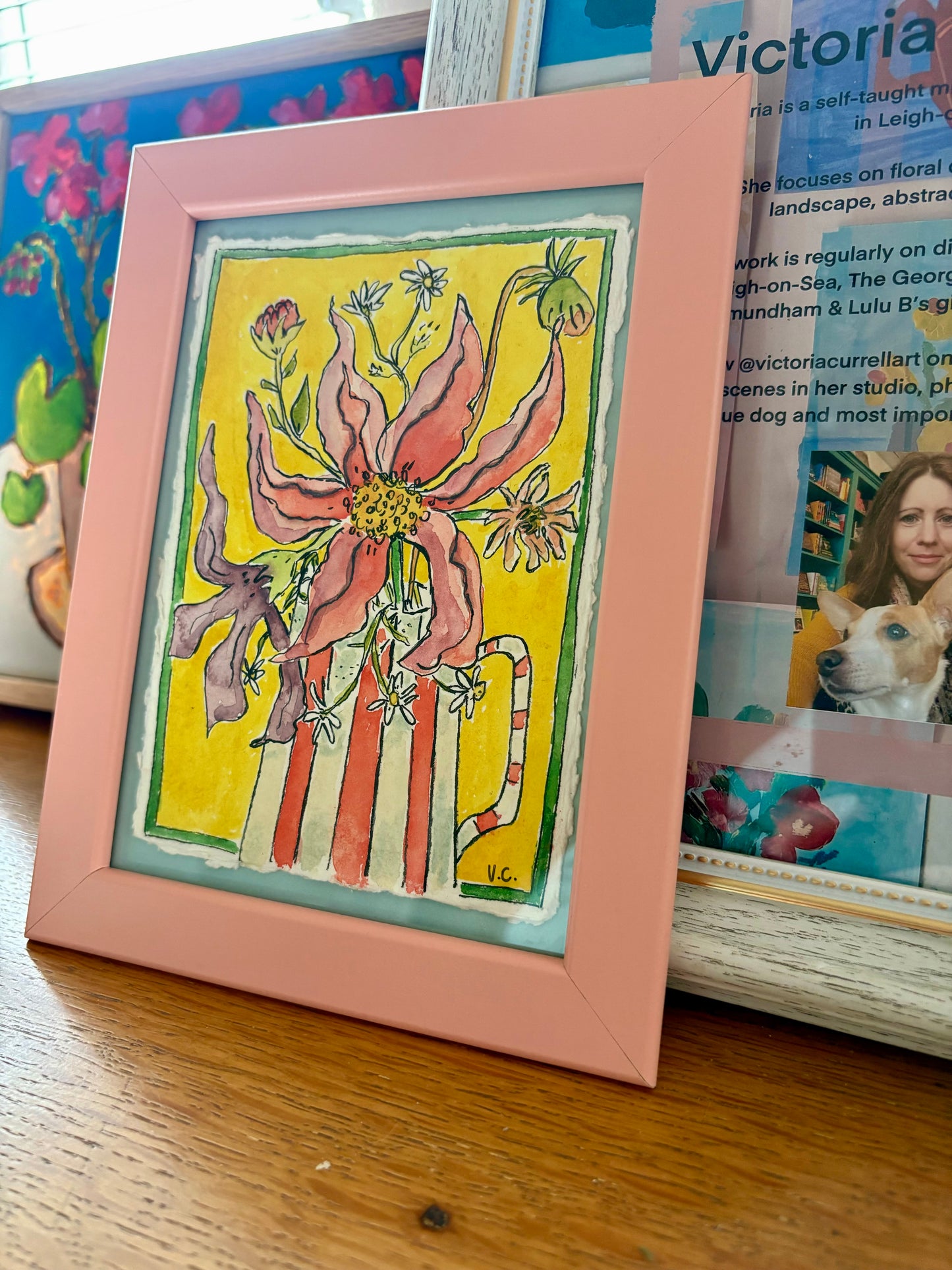 Dahlia Collection No. 3 (4 1/2in x 6in) Original Artwork (unframed)