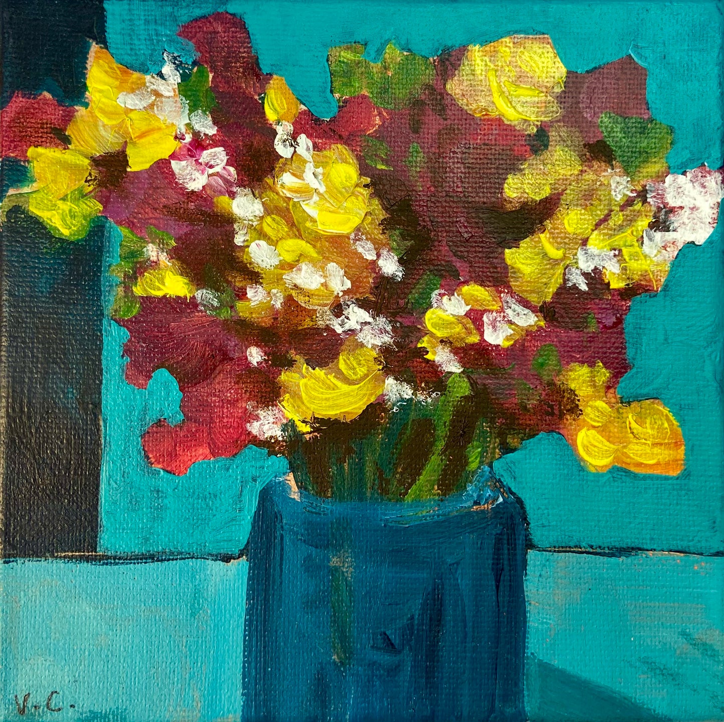 The Avenue Series “No. 3” (15x15cm Acrylic on Block Canvas)