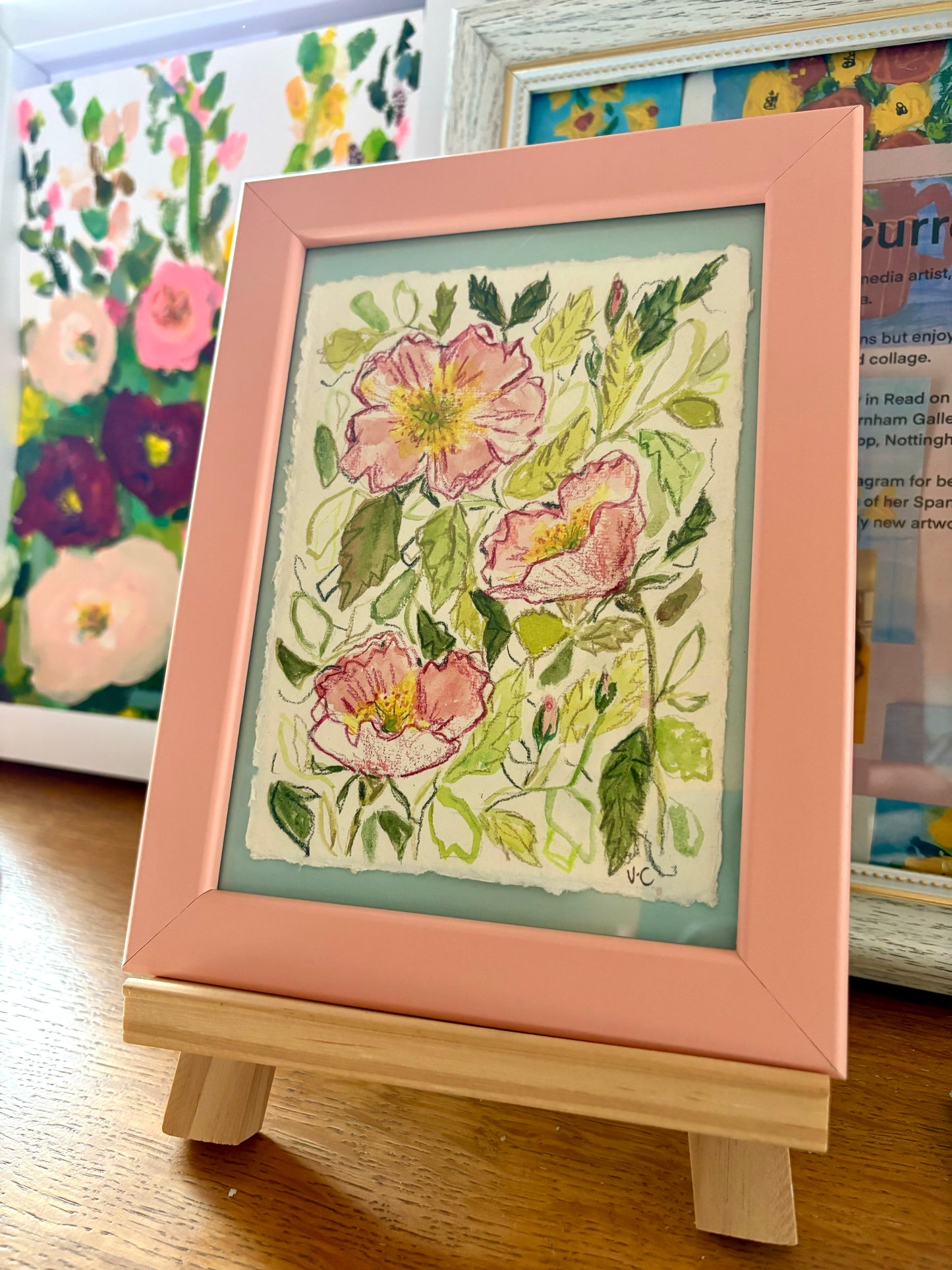 Wild Rose 1 (4 1/2in x 6in) Original Artwork (unframed)