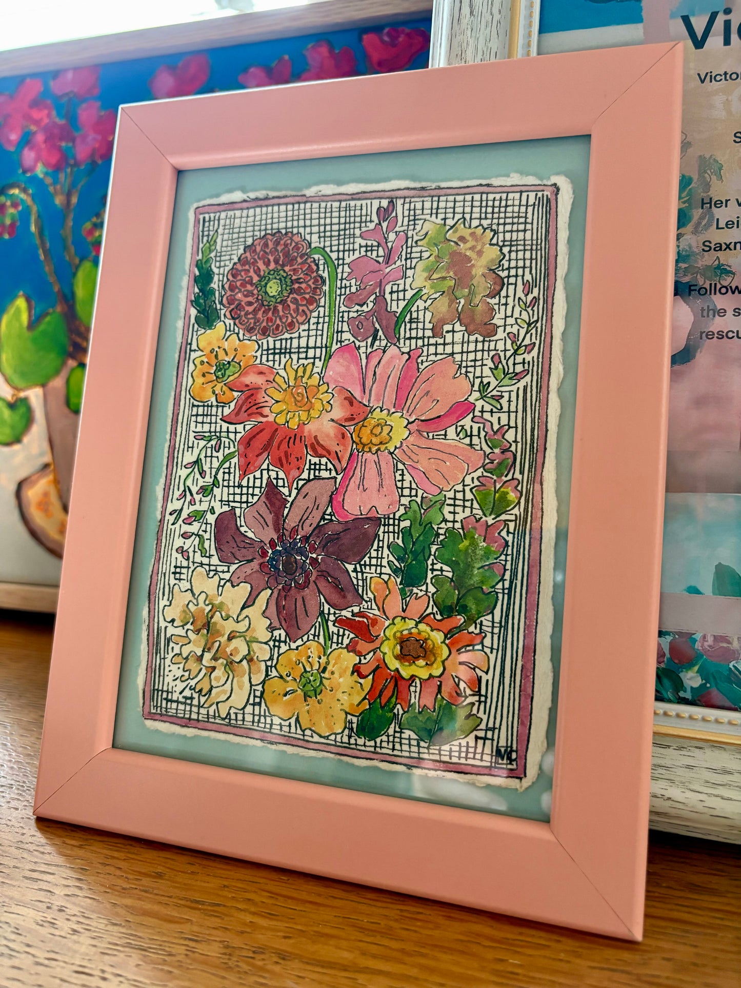 Dahlia Collection No. 4 (4 1/2in x 6in) Original Artwork (unframed)