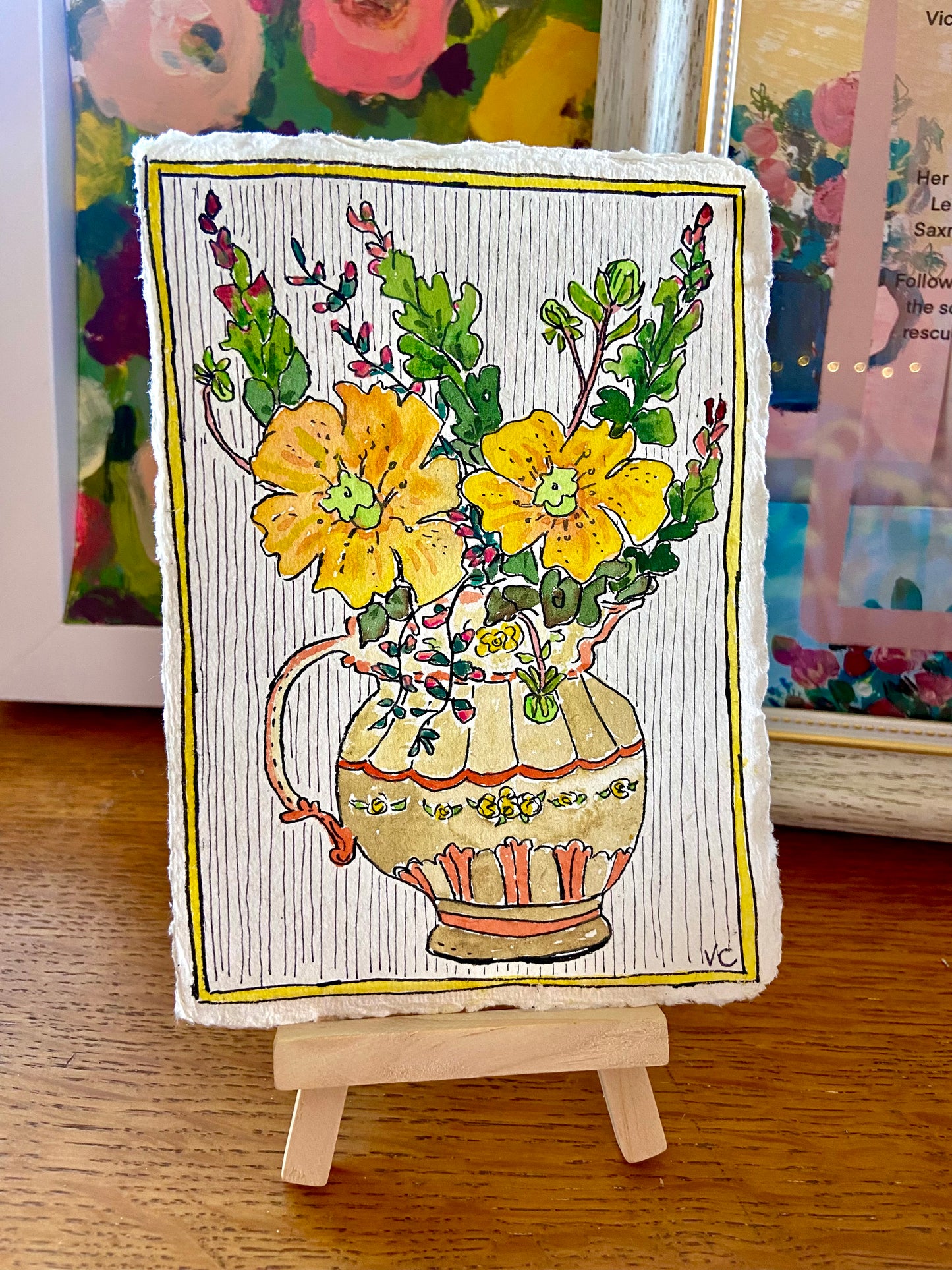 Holkham Flowers (4 1/2in x 6in) Original Artwork