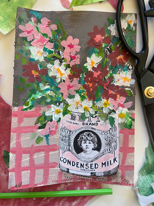 Wildflowers in Vintage Jar