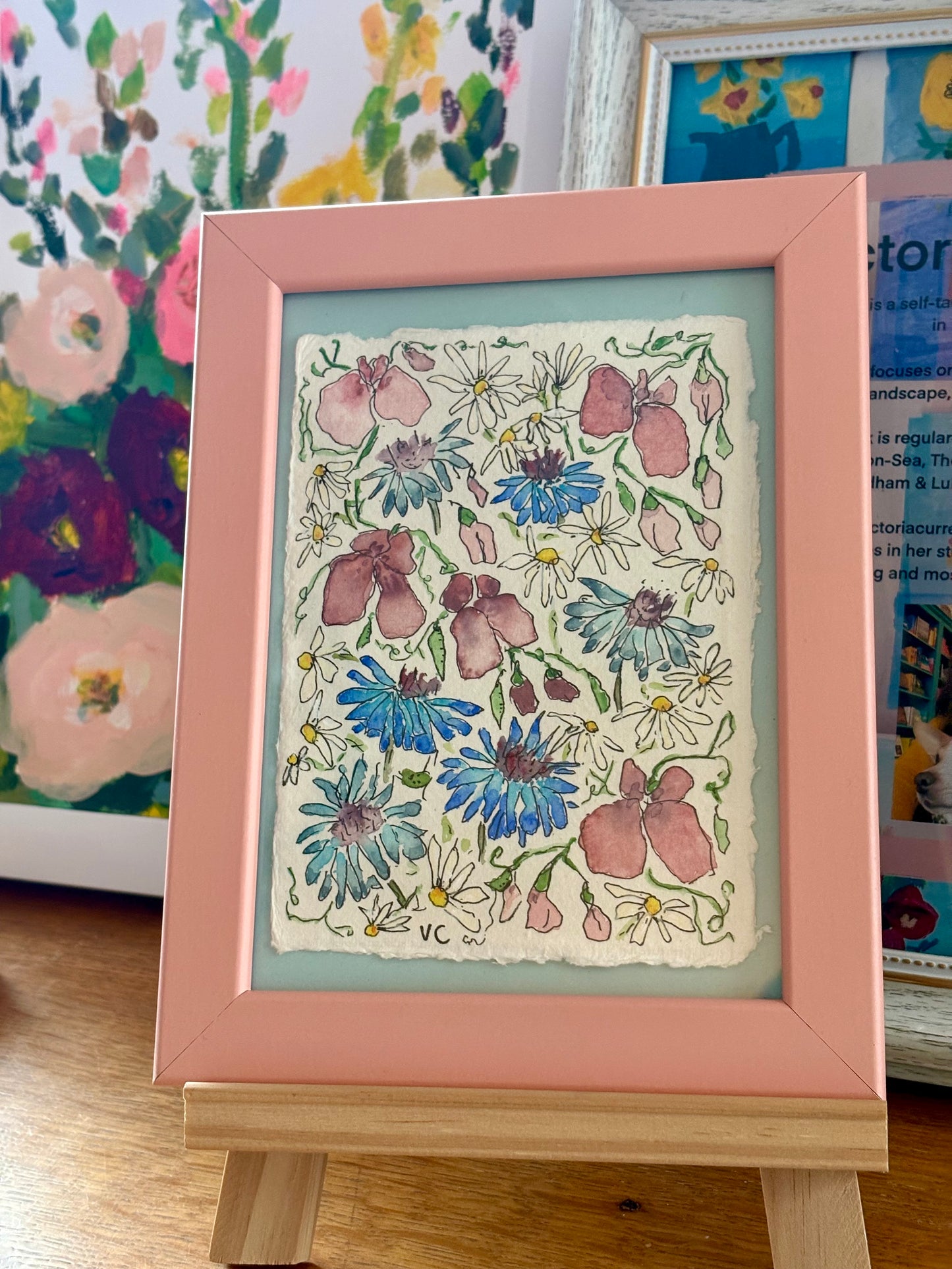Study of an English Country Garden 1(4 1/2in x 6in) Original Artwork (unframed)