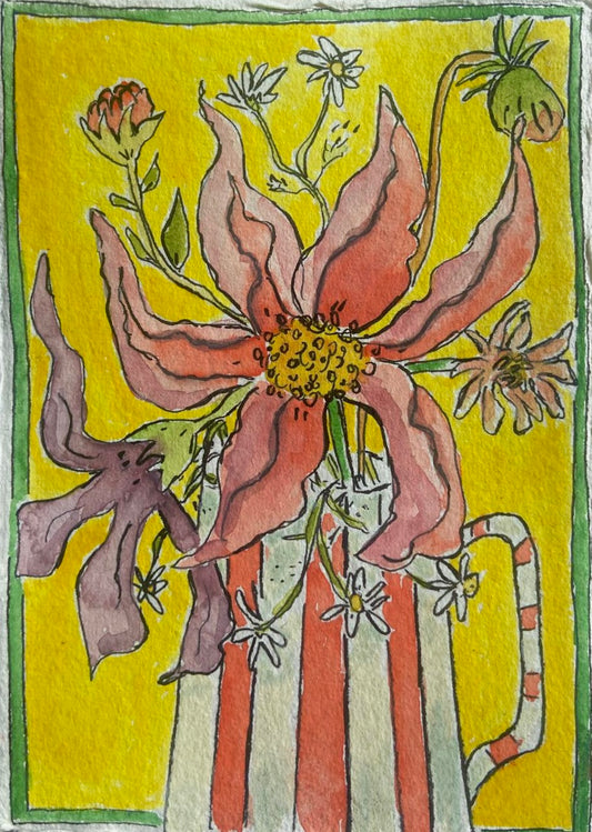 Dahlia Collection No. 3 (4 1/2in x 6in) Original Artwork (unframed)